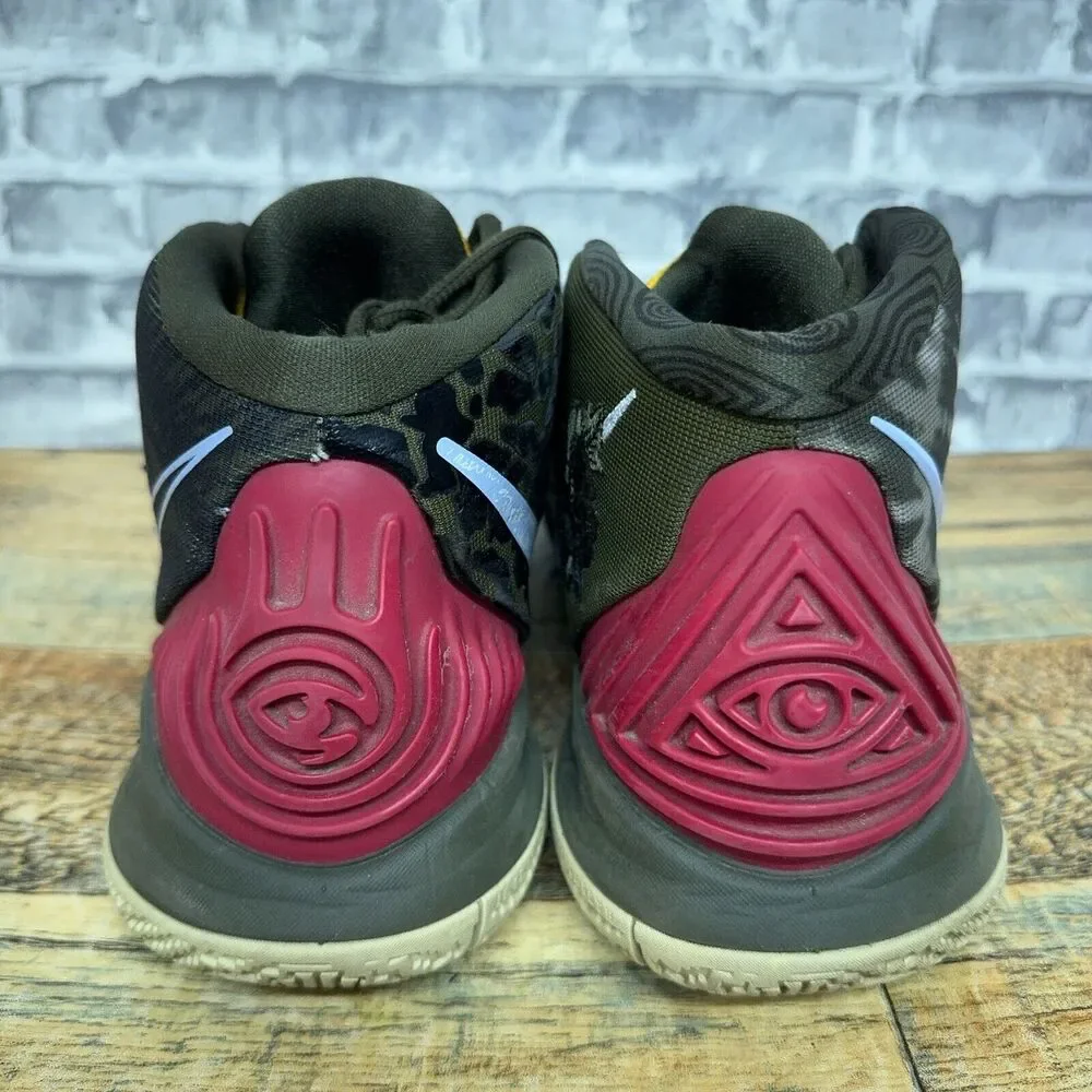 Nike Kyrie Kybrid S2 Cargo Khaki Camo Red CQ9323-300 Mens Size 12 Rare 2021 - Picture 7 of 12